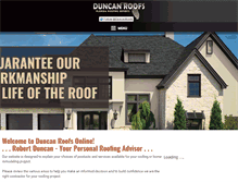Tablet Screenshot of duncanroofs.com